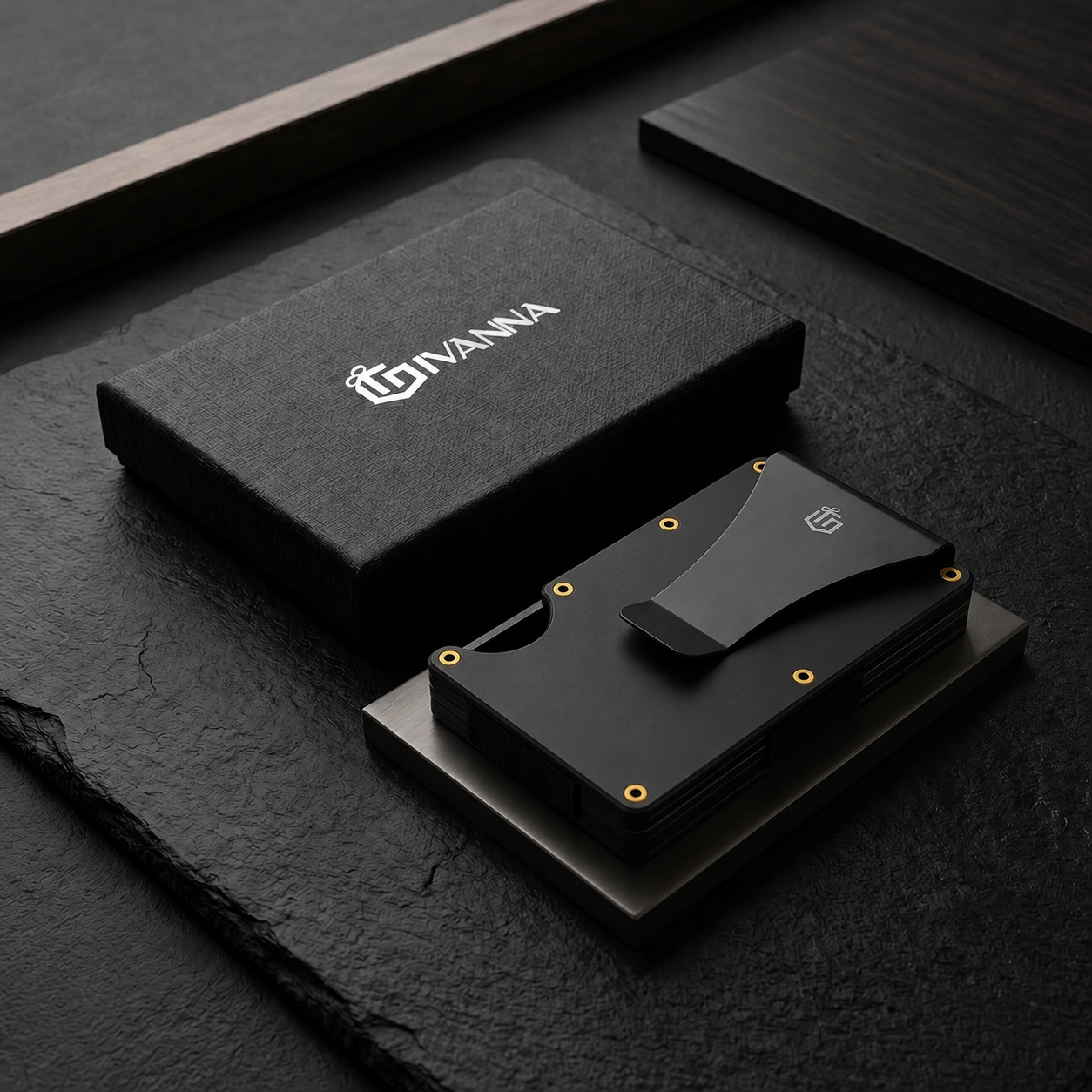 Givanna Wallet Premium - Obsidian Black
